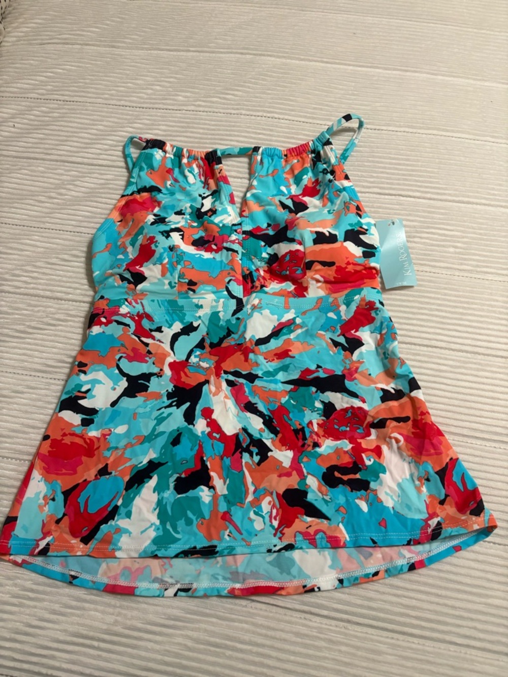 Kim Rogers Keyhole Tankini Top NWT Size Small